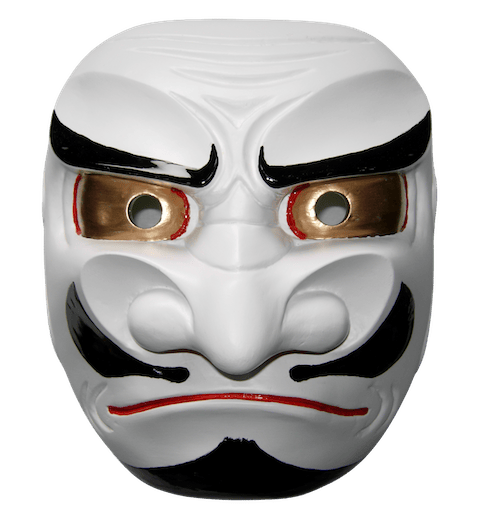 正賞の鬼剣舞手彫り面